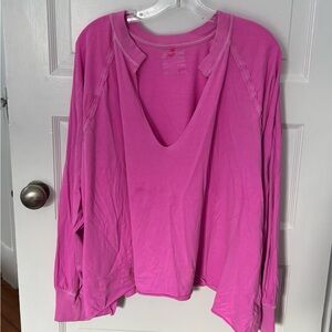 Free People Movement living magenta Reflect Layer Unk Longsleeve Tee Women’s XL
